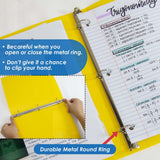 BAZIC 3 Ring Binder 1" Poly Binders Swirl Color Soft Cover, Hold 175 Sheets, 48-Count