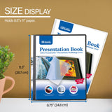 BAZIC 10-Pockets Presentation Book, pack of 24