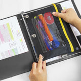 BAZIC 3 Ring Binder 1" Economy Binders Black, Hold 175 Sheets, 24-Count