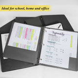 BAZIC 3 Ring Binder 1" Economy Binders Black, Hold 175 Sheets, 24-Count