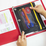 BAZIC 3 Ring Binder 1" Economy Binders Assorted Color, Hold 175 Sheets, 24-Count