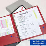 BAZIC 3 Ring Binder 1" Economy Binders Assorted Color, Hold 175 Sheets, 24-Count