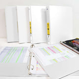 BAZIC 3 Ring Binder 1.5" Economy Binders White, Hold 280 Sheets, 24-Count
