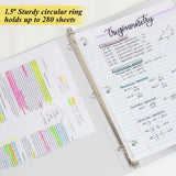 BAZIC 3 Ring Binder 1.5" Economy Binders White, Hold 280 Sheets, 24-Count