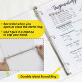 BAZIC 3 Ring Binder 1.5" Economy Binders White, Hold 280 Sheets, 24-Count