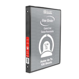 BAZIC 1/2" Black 3-Ring View Binder w/ 2-Pockets (1-PACK)