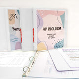 BAZIC 1.5" White 3-Ring View Binder w/ 2-Pockets, pack of 12