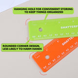 BAZIC 12" (30cm) Shatterproof Flexible Ruler, pack of 24