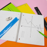 BAZIC Shatterproof Flexible Curve Ruler 12" (30cm), Inches Centimeter Metric Measuring Drafting Ruler- 6 pack