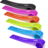 BAZIC Shatterproof Flexible Curve Ruler 12" (30cm), Inches Centimeter Metric Measuring Drafting Ruler- 6 pack