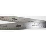 BAZIC 12" (30cm) Stainless Steel Ruler w/ Non Skid Back, pack of 24