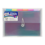BAZIC Rainbow 7-Pocket Letter Size Poly Expanding File, pack of 12