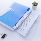 BAZIC Rainbow 7-Pocket Letter Size Poly Expanding File, pack of 12
