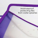 BAZIC V-Flap Clear A4/Letter Size Document Holder, pack of 24