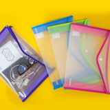 BAZIC V-Flap Clear A4/Letter Size Document Holder, pack of 24