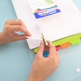 BAZIC 5-Pocket Letter Size Vertical Poly Expanding File, pack of 12