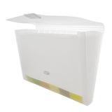 BAZIC Translucent 13-Pocket Letter Size Poly Expanding File, pack of 6