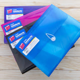 BAZIC Translucent 7-Pocket Letter Size Poly Expanding File, pack of 12