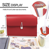 BAZIC 7-Pocket Letter Size Poly Expanding File, pack of 12