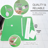 BAZIC 7-Pocket Letter Size Poly Expanding File, pack of 12
