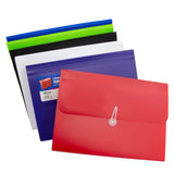 BAZIC 7-Pocket Letter Size Poly Expanding File, pack of 12