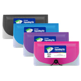 BAZIC 13-Pocket Check Size Poly Expanding File, pack of 24