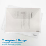 BAZIC Elite Letter Size Clear Document Holders (2/Pack), pack of 24