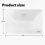 BAZIC Elite Letter Size Clear Document Holders (2/Pack), pack of 24
