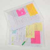 BAZIC Elite Letter Size Clear Document Holders (2/Pack), pack of 24