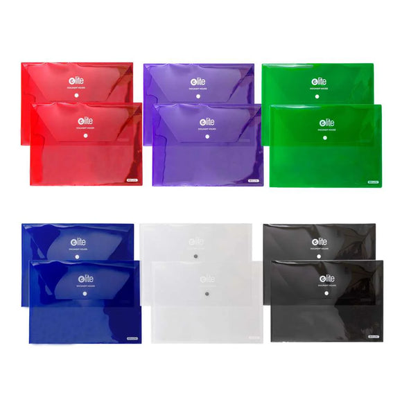 BAZIC Elite Letter Size Document Holders (2/Pack), pack of 24