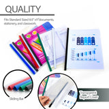 BAZIC Clear Front Report Covers w/ Sliding Bar (3/Pack), pack of 24