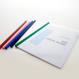 BAZIC Clear Front Report Covers w/ Sliding Bar (3/Pack), pack of 24