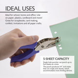 BAZIC Premium Single Hole Paper Punch w/ Cushion Grip, pack of 24
