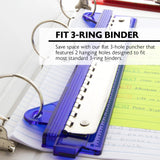 BAZIC Portable 3-Hole Paper Punch, pack of 12