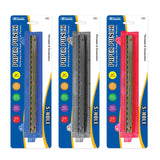 BAZIC Portable 3-Hole Paper Punch, pack of 12