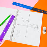 BAZIC 12" (30cm) Jeweltones Color Ruler, pack of 24