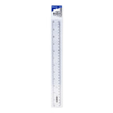 BAZIC 12" (30cm) Clear Ruler, pack of 24
