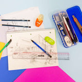 BAZIC Claro 12" (30cm) Transparent Plastic Ruler, pack of 24