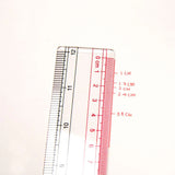 BAZIC Claro 12" (30cm) Transparent Plastic Ruler, pack of 24