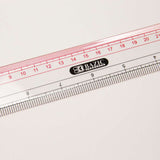 BAZIC Claro 12" (30cm) Transparent Plastic Ruler, pack of 24