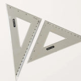 BAZIC 4-Piece Geometry Ruler Combination Sets w/ Compass, pack of 24