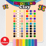 BAZIC 4.8 oz (136g) 8 Primary Color Modeling Clay Sticks, pack of 24