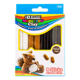 BAZIC 4.8 oz (136g) 4 Natural/ Earth Color Modeling Clay Sticks, pack of 24