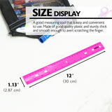 BAZIC 12" (30cm) Jeweltones Color Ruler (4/Pack), pack of 24