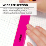 BAZIC 12" (30cm) Jeweltones Color Ruler (4/Pack), pack of 24