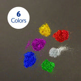 BAZIC 0.21 oz (6g) 5 Primary Color Glitter Shaker, pack of 24
