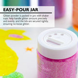 BAZIC 2 oz (56.6g) Neon Color Glitter Shaker, pack of 12