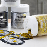 BAZIC 2 oz (56.6g) Gold and Monochrome Glitter Shaker, pack of 12
