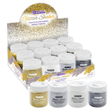 BAZIC 2 oz (56.6g) Gold and Monochrome Glitter Shaker, pack of 12