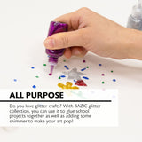 BAZIC 0.67 FL OZ (20 mL) 6 Classic Color Glitter Glue, pack of 24